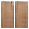 vidaXL Zatemňovac&iacute; rolety z bambusu 2 ks 150 x 220 cm hněd&eacute;