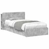 vidaXL R&aacute;m postele s &uacute;ložn&yacute;m prostorem Betonově &scaron;ed&aacute; 75 x 190 cm
