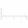 vidaXL Kovov&yacute; r&aacute;m postele s čelem b&iacute;l&yacute; 120 x 190 cm