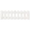 vidaXL Vyvýšený záhon plotový design bílý 100x30x30 cm masiv borovice