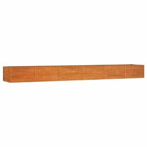 vidaXL Zahradn&iacute; vyv&yacute;&scaron;en&yacute; z&aacute;hon rezav&yacute; 480 x 80 x 45 cm cortenov&aacute; ocel