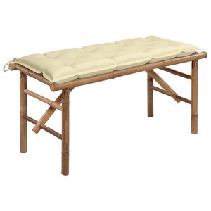 vidaXL Skl&aacute;dac&iacute; zahradn&iacute; lavice s podu&scaron;kou 118 cm bambus