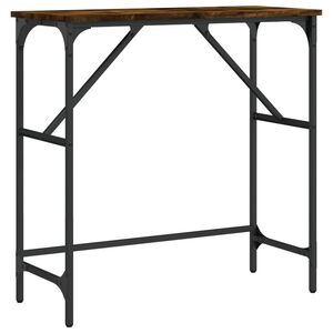 vidaXL Konzolov&yacute; stolek kouřov&yacute; dub 75 x 32 x 75 cm kompozitn&iacute; dřevo
