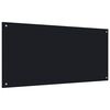 vidaXL Kuchyňsk&yacute; panel čern&yacute; 120 x 60 cm tvrzen&eacute; sklo