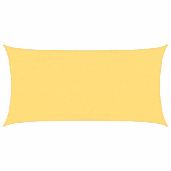 vidaXL Plachta proti slunci z HDPE obd&eacute;ln&iacute;kov&aacute; 2x4 m b&eacute;žov&aacute;