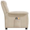 vidaXL Elektrick&eacute; mas&aacute;žn&iacute; křeslo kr&eacute;mov&eacute; l&aacute;tka z mikrovl&aacute;kna