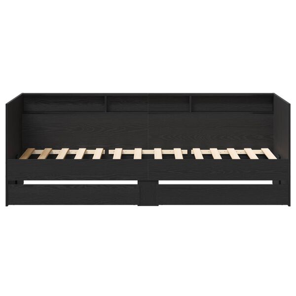 vidaXL Denn&iacute; postel se z&aacute;suvkou &Scaron;ed&aacute; 90 x 200 cm kompozitn&iacute; dřevo