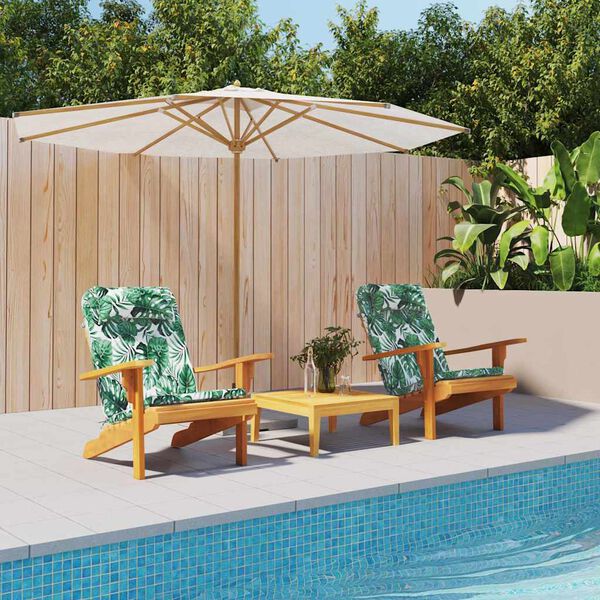 vidaXL Pol&scaron;t&aacute;ře na židle List 2 pcs Vzor listů 58 x 77 x 4,5 cm