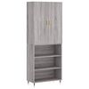 vidaXL Skř&iacute;ň highboard &scaron;ed&aacute; sonoma 69,5 x 34 x 180 cm kompozitn&iacute; dřevo