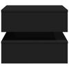 vidaXL Konferenční stolek s LED osvětlením černý 50 x 50 x 40 cm