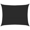 vidaXL Plachta proti slunci 160 g/m² obdélník černá 6 x 8 m HDPE