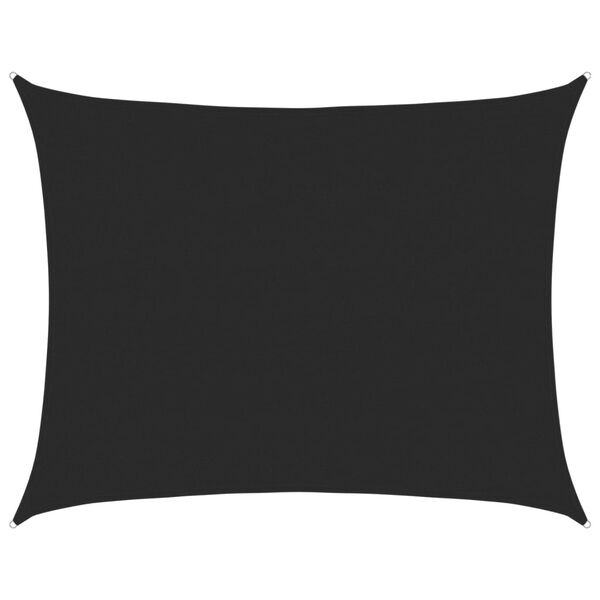 vidaXL Plachta proti slunci 160 g/m² obdélník černá 6 x 8 m HDPE