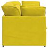 vidaXL Modulární pohovka s polštáři samet žlutá