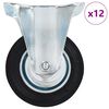 vidaXL 12 ks pevn&aacute; kolečka 100 mm