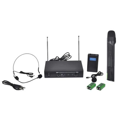 Bezdrátový mikrofonní systém VHF - 1 mikrofon + 1 headset mikrofon