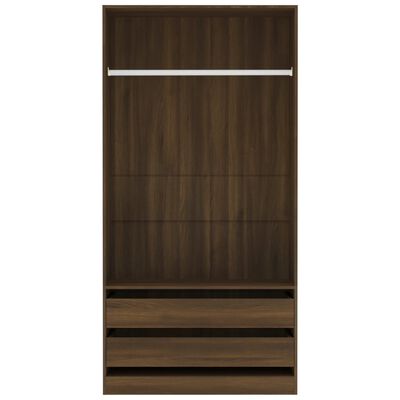 vidaXL Šatní skříň hnědý dub 100 x 50 x 200 cm kompozitní dřevo