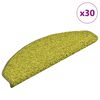 vidaXL Schodov&eacute; rohože 30 ks 65 x 21 x 4 cm zelen&eacute;, půlkulat&eacute;, velk&eacute;