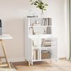 vidaXL Skř&iacute;ň highboard b&iacute;l&aacute; s vysok&yacute;m leskem 60 x 36 x 110 cm kompozit