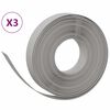 vidaXL Travn&iacute; lemy 3 ks &scaron;ed&eacute; 10 m 10 cm polyethylen