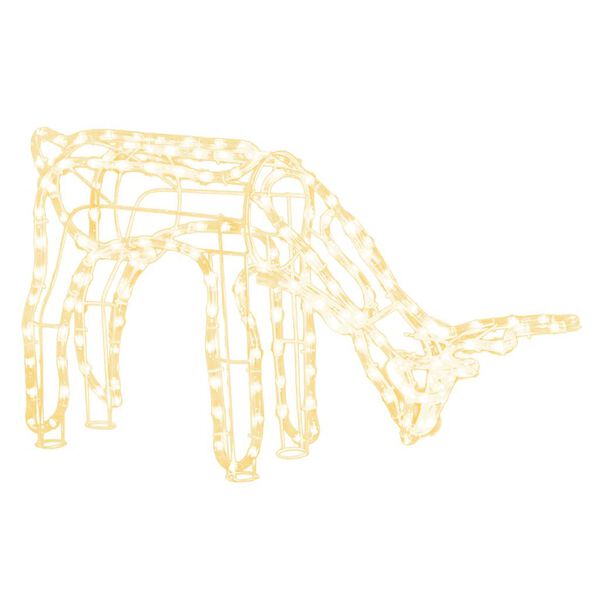 vidaXL V&aacute;nočn&iacute; sob s tepl&yacute;mi b&iacute;l&yacute;mi LED 73 x 31 x 45 cm