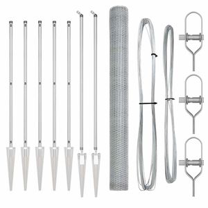 vidaXL Plotov&yacute; sloupek. Stř&iacute;brn&aacute;