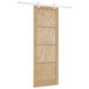 vidaXL Posuvn&eacute; dveře Př&iacute;rodn&iacute; a b&iacute;l&aacute; 83 x 232 cm