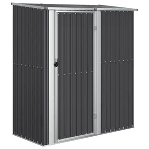 vidaXL Zahradn&iacute; kůlna antracitov&aacute; 180,5x97x209,5 cm pozinkovan&aacute; ocel