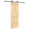vidaXL Posuvn&eacute; dveře Přirozen&aacute; a čern&aacute; 70 x 210 cm