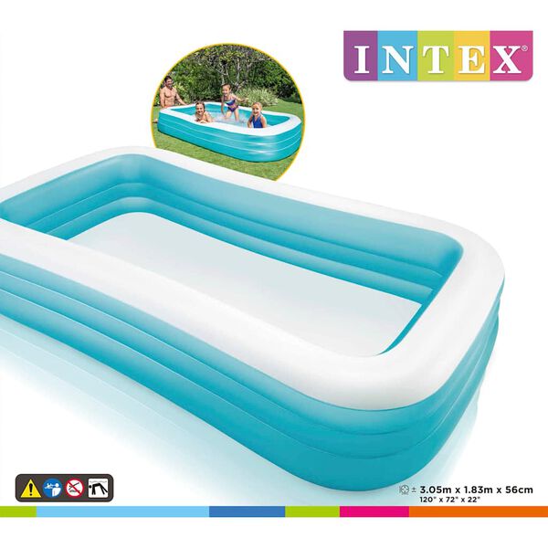 Intex Nafukovac&iacute; rodinn&yacute; baz&eacute;n Swim Center 305 x 183 x 56 cm
