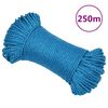 vidaXL Pracovn&iacute; lano modr&eacute; 8 mm 250 m polypropylen