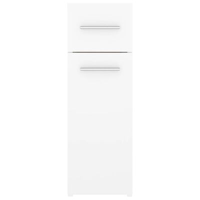 vidaXL Úložná skříňka bíla 20 x 45,5 x 60 cm dřevotříska