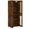 vidaXL Skř&iacute;ň highboard kouřov&yacute; dub 69,5 x 34 x 180 cm kompozitn&iacute; dřevo