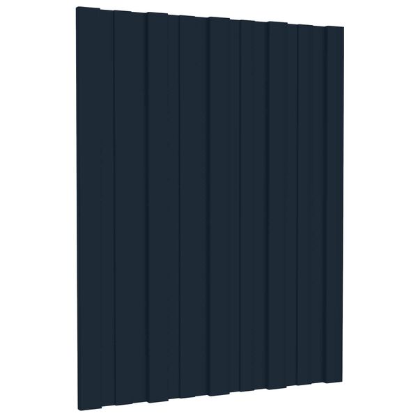 vidaXL Stře&scaron;n&iacute; panel 12 pcs Antracit 60 x 45 cm Pozinkovan&aacute; ocel