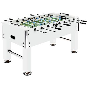 vidaXL Stoln&iacute; fotbal ocel 60 kg 140 x 74,5 x 87,5 cm b&iacute;l&yacute;