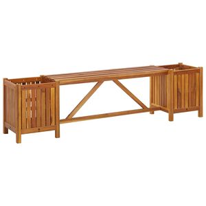 vidaXL Zahradn&iacute; lavice s 2 truhl&iacute;ky 150 x 30 x 40 cm masivn&iacute; ak&aacute;cie