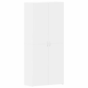 vidaXL Skř&iacute;ň na obuv 80 x 35.5 x 180 cm Kompozitn&iacute; dřevo B&iacute;l&aacute;