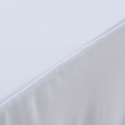 vidaXL Rautové sukně s řasením 2 ks bílé 120 x 60,5 x 74 cm