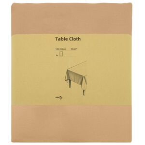 vidaXL Ubrousek na stůl 5 ks Obd&eacute;ln&iacute;kov&yacute; B&eacute;žov&aacute; 140 x 160 cm Polyester