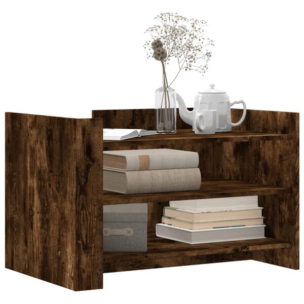 vidaXL Konferenční stolek kouřový dub 80 x 50 x 50 cm kompozitní dřevo