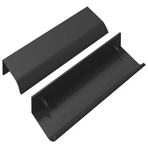 vidaXL Rukojeť 2 ks Čern&aacute; 120 x 39.6 x 17 mm Hlin&iacute;k