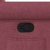 vidaXL Polohovací křeslo vínové textil
