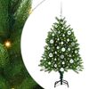 vidaXL V&aacute;nočn&iacute; stromeček s 150 LED diodami s stojanem Zelen&aacute; 120 cm PE