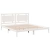 vidaXL Prodloužený rám postele bez matrace bílý 200 x 220 cm masiv