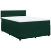 vidaXL Box spring postel s matrac&iacute; tmavě zelen&aacute; 160x200 cm samet