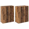 vidaXL N&aacute;stěnn&aacute; skř&iacute;ň N&aacute;stěnn&yacute; 2 pcs Star&eacute; dřevo 69,5 x 34 x 90 cm