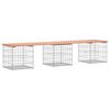 vidaXL Zahradní lavice gabionový design 203x44x42 cm masivní douglaska