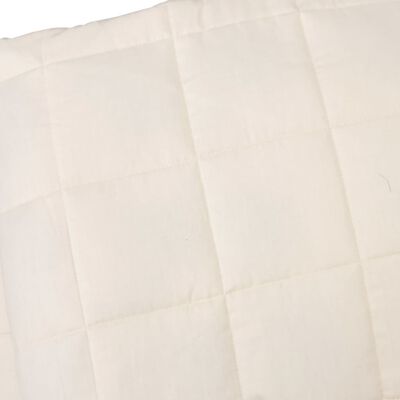 vidaXL Zátěžová deka světle krémová 140 x 200 cm 6 kg textil