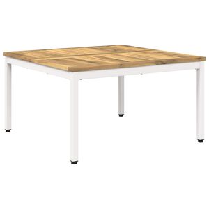 vidaXL Konferenčn&iacute; stolek B&iacute;l&aacute; 80 x 80,5 x 45 cm Masivn&iacute; ak&aacute;tov&eacute; dřevo