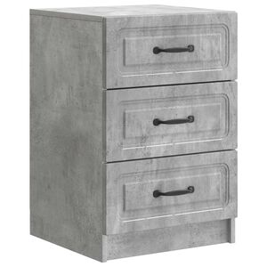 vidaXL Nočn&iacute; skř&iacute;ňka Betonově &scaron;ed&aacute; 43 x 41 x 63,5 cm Kompozitn&iacute; dřevo