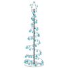 vidaXL LED v&aacute;nočn&iacute; stromek s ozdobami 120 teple b&iacute;l&yacute;ch LED 180 cm